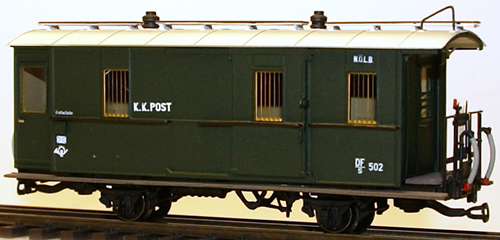 Ferro Train 719-152 - Austrian NÖLB DF/s 502, 2-axle car, brass model